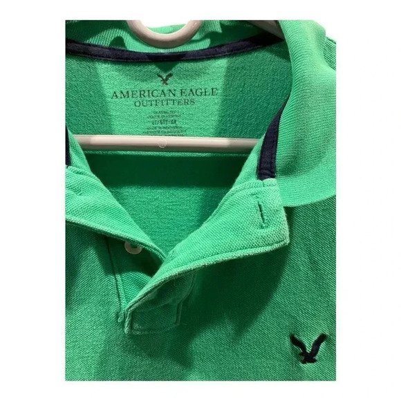 American Eagle Outfitters Men’s Large Green Polo Shirt - Picture 2 of 3